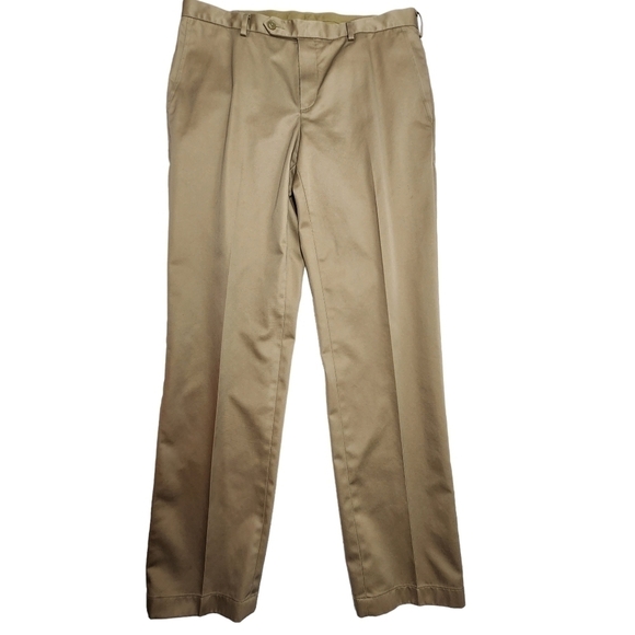 Jos. A. Bank Travelers Khaki Pants Tailored Fit, Size 35 Waist 32 Length - Picture 1 of 14